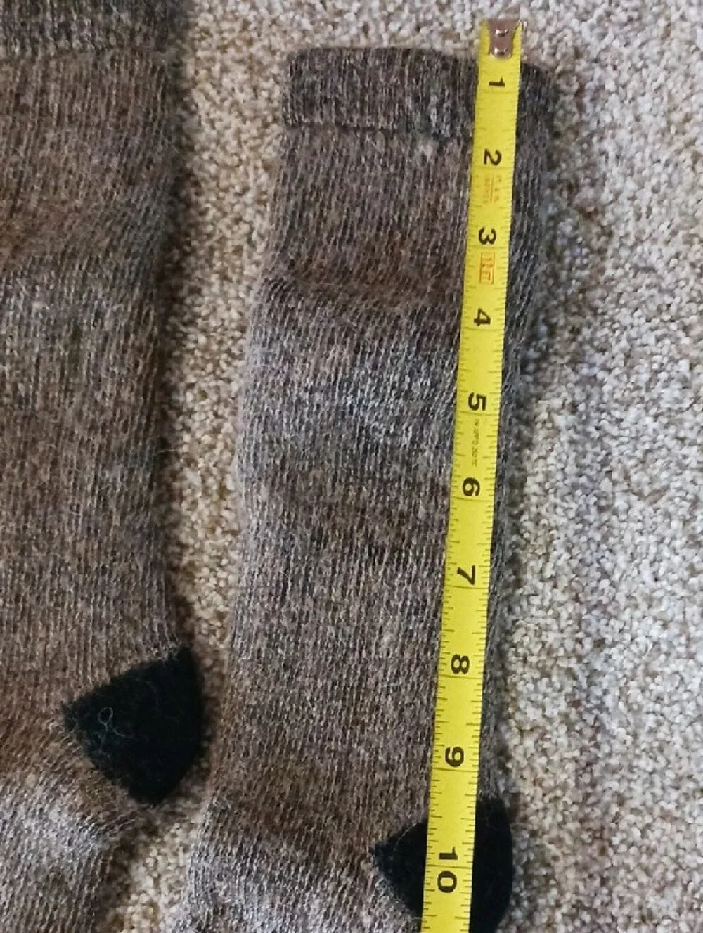 Alpacas of Montana ~ Alpaca Boot Socks – Brown & Black - Picture 8 of 8